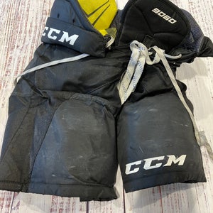 Black Junior Small CCM Tacks 9060 Hockey Pants (Used)