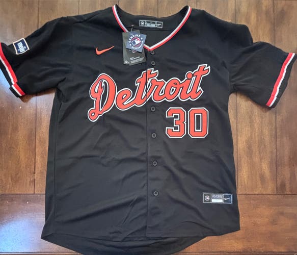 Detroit Tigers Kerry Carpenter  Adult Large (Black) Alternate Jersey NWT