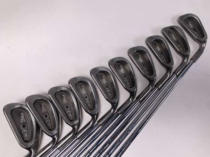 Ping Eye 2 Iron Set 2-PW+SW Black Dot Karsten ZZ-Lite Stiff Steel Mens RH