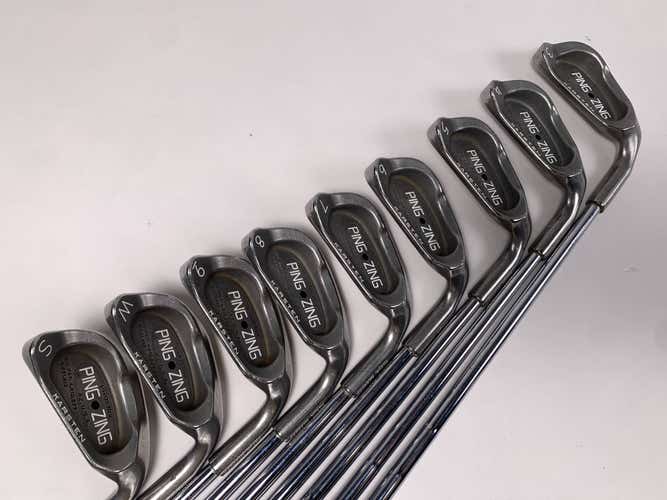 Ping Zing Iron Set 3-PW+SW Black Dot Karsten KT-M Stiff Steel Mens RH