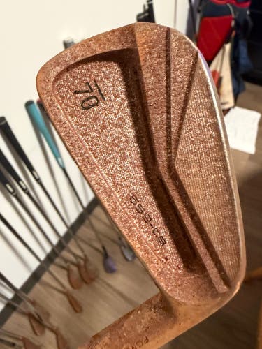 Men's Sub 70 659 CB Forged Raw Right Handed Iron Set Stiff Flex (7 Clubs) #4 - #PW Steel Shaft  Used