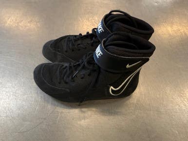 Used Nike Wrestling Shoes Black Junior 01.5 11339-S000201245