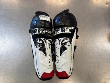 Used CCM JETSPEED Junior Shin Guards White 11" 11339-S000201343