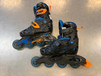 Used RollerDerby ADJ 12-1 Junior Rec Fitness Skates Black Adjustable 11339-S000201337