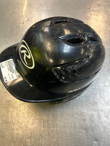 Used Rawlings HELMET Batting Helmet No Mask Black SM 11339-S000201304