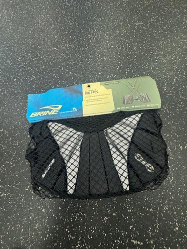 Used Brine BRINE RIBGUARDS Lacrosse Rib Pads Black LG 11849-S000039031