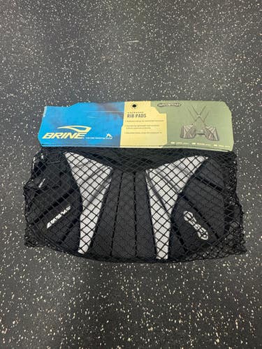 Used Brine BRINE RIBGUARDS Lacrosse Rib Pads Black LG 11849-S000039030