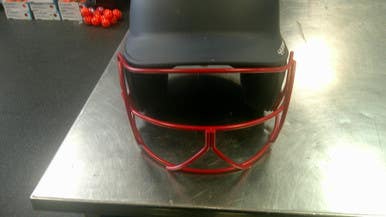 Used BoomBah HELMET WITH MASK Batting Helmet w/Mask Navy Blue SM 11868-S000068756