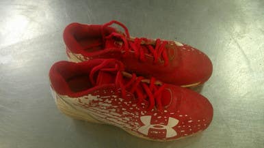 Used Under Armour CLEAT BB/SB Cleats Red Junior 03.5 11868-S000068854