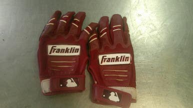 Used Franklin BB/SB Batting Gloves Maroon SM 11868-S000068855