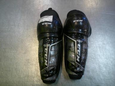 Used CCM TACKS Youth Shin Guards Black 8" 11339-S000200688