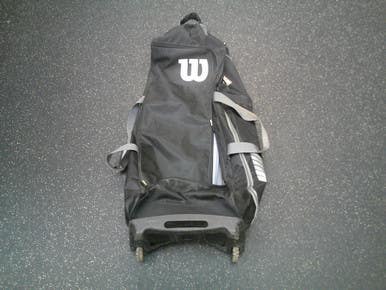 Used Wilson CATCHERS WHEEL BAG BB/SB Player Wheeled Bag Black 11339-S000200846
