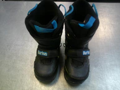 Used Burton GIRLS Girls Snowboard Boots Black Junior 04 11339-S000200410