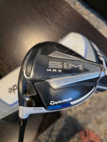 LEFT HAND TAYLORMADE SIM MAX 1-WOOD 10.5* DRIVER GRAPHITE VENTUS REGULAR