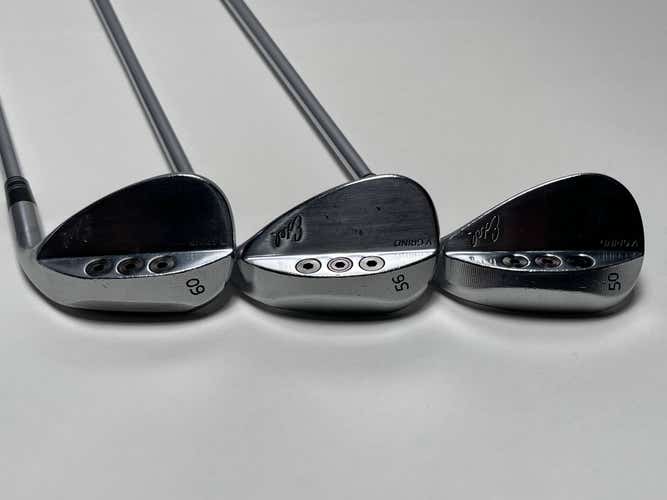 Edel SMS Chrome Wedge Set 50* 56* 60* Accra iSeries 115g Stiff Steel Mens RH