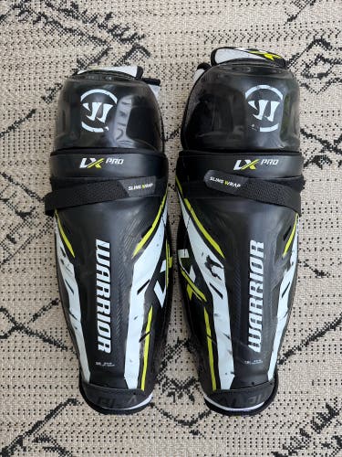 NHL Pro Stock Warrior Alpha LX Pro 16" Hockey Shin Guards Pads