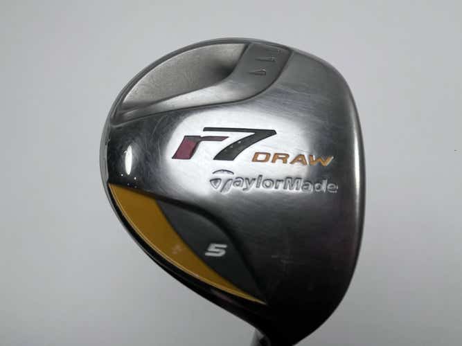 TaylorMade R7 Draw 5 Fairway Wood 18* REAX 55g Stiff Graphite Mens RH