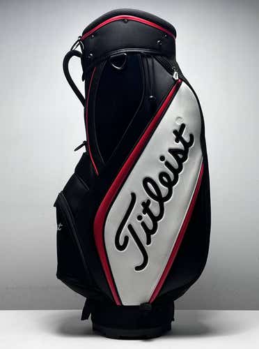 Titleist Display Staff Bag Black 6-Way Divide No Strap Golf Bag