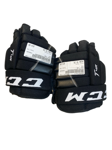 Used CCM T4R Junior Gloves Black 10" 11706-S000375377