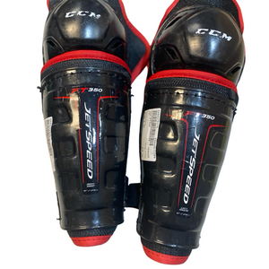 Used CCM FT350 Junior Shin Guards Black 9" 11706-S000375375
