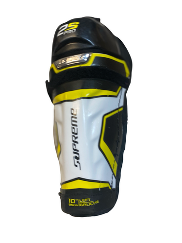 Used Bauer SUPREME Junior Shin Guards Black 10" 11706-S000375374