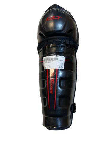 Used CCM QLTEDGE Junior Shin Guards Black 11" 11706-S000375320