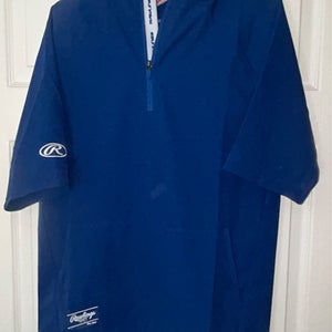 Rawlings short sleeve hooded warmup
