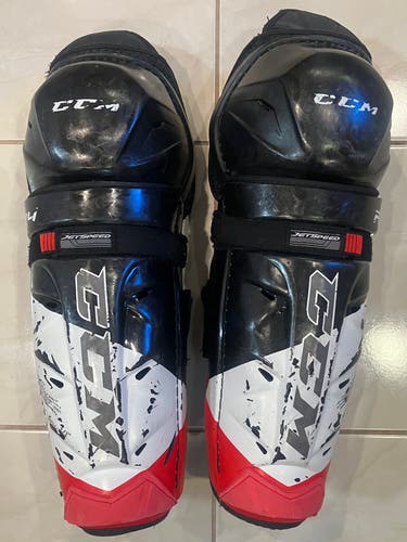 Senior CCM JetSpeed FT4 14" Shin Pads (Used)