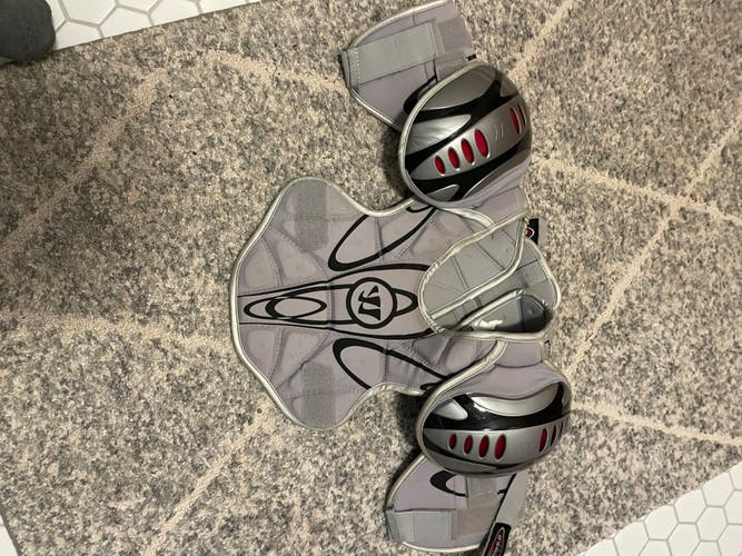 Large Youth Warrior Burn Hitman Shoulder Pads (Brand New in bag)