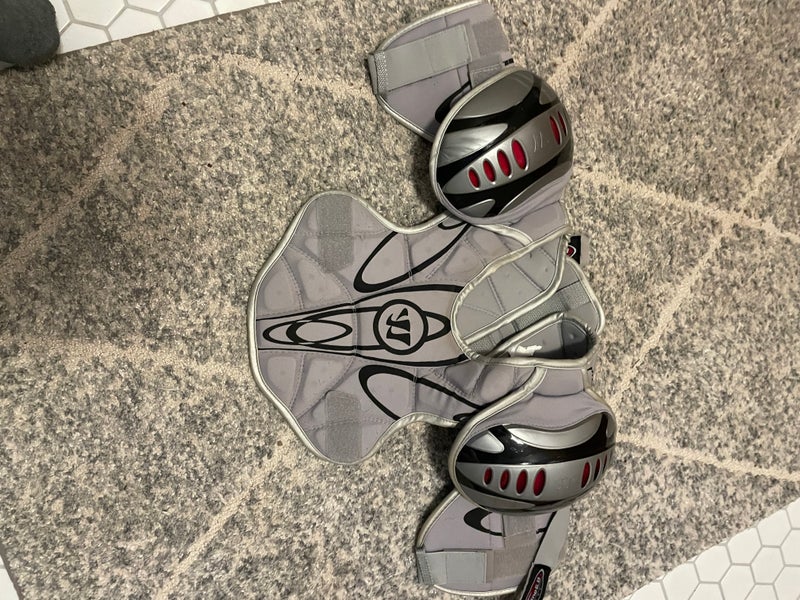 Large Youth Warrior Burn Hitman Shoulder Pads (Brand New in bag)