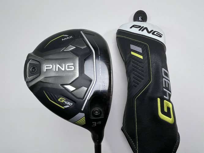 Ping G430 Max 3 Fairway Wood 15* Alta CB 65g Stiff Graphite Mens RH HC