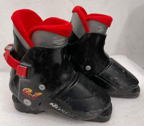 Mondo 18.5 Kid's Nordica All Mountain Super 0.1 Ski Boots (Used)(SY2944)