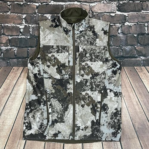 Scheels Outfitters Veil Camo Lined Fleece Full Zip Hunting Vest Mens Size Large