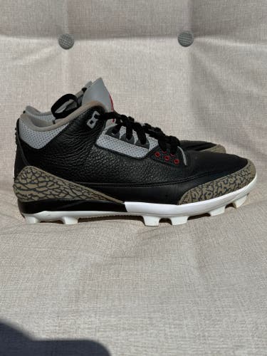 Black Men's Size M 9.5 (W 10.5) Adult Air Jordan Molded Cleats Cleats (Used)