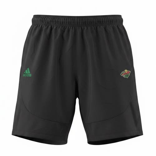 Adidas Minnesota Wild Black Shorts (New) 82841