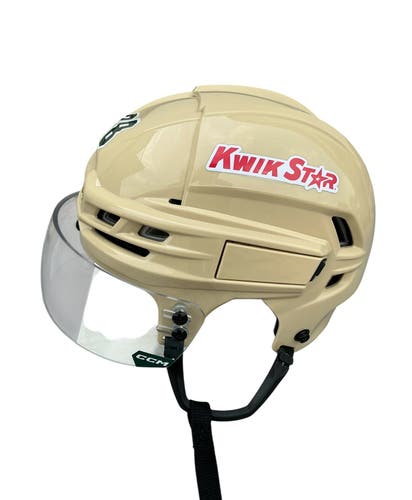 CCM Tacks 910 Pro Stock Hockey Helmet Visor Combo Medium Wheat Beige WILD 28638