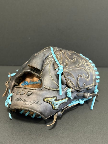 Rare Custom Japanese Mizuno Pro Haga RH Pitcher's Baseball Glove 11.5" (Used)