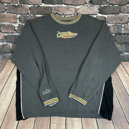 Vtg Ski Doo Team Long Sleeve Snowmobile Shirt Mens XL Bombardier Grey