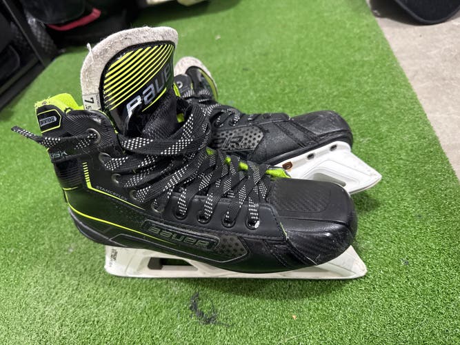 2021 Bauer GSX Hockey Goalie Skates Regular Width 7.5 (Used) - STEEL NOT INCLUDED
