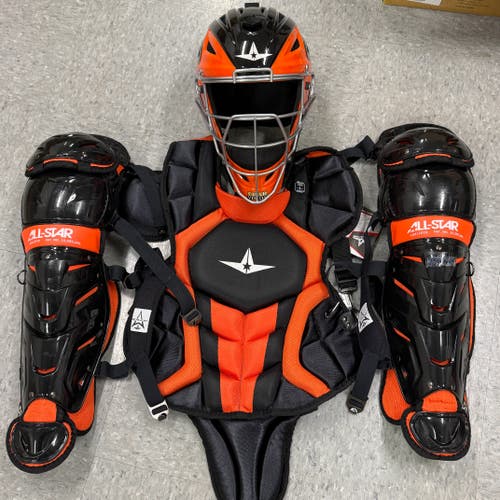 Black/Orange All Star System 7 Axis Catcher's Set Youth (Used)