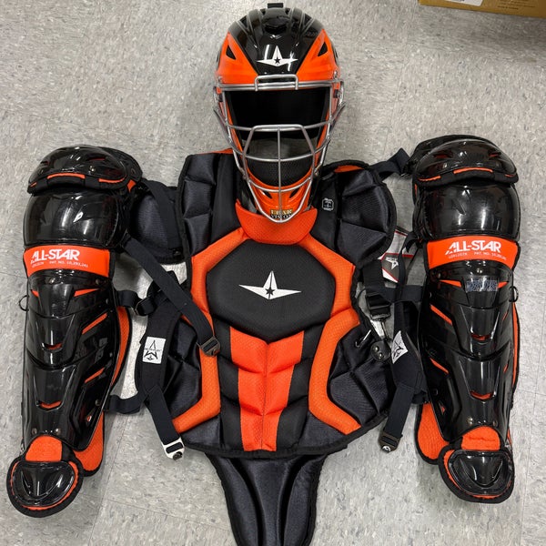 Black/Orange All Star System 7 Axis Catcher's Set Youth (Used)