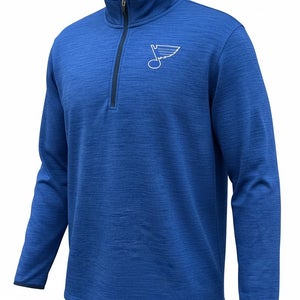 Fanatics Royal Blue Quarter Zip St Louis Blues Team Issued (New) 97527