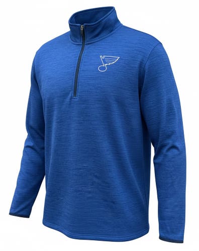 Fanatics Royal Blue Quarter Zip St Louis Blues Team Issued (New) 97527