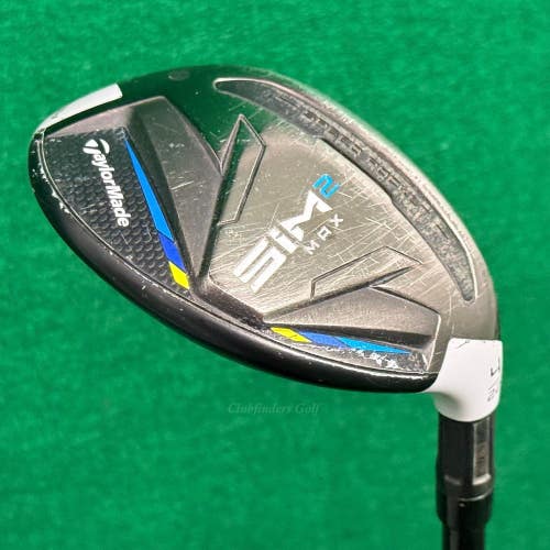 TaylorMade SIM2 MAX 22 4 Hybrid HZRDUS Smoke Black RDX 6.0 80g Graphite Stiff