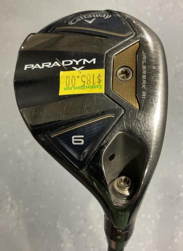Callaway PARADYM X 27 #6 Hyrid 42.5" MMT HY70 Regular Flex Graphite MRH USED