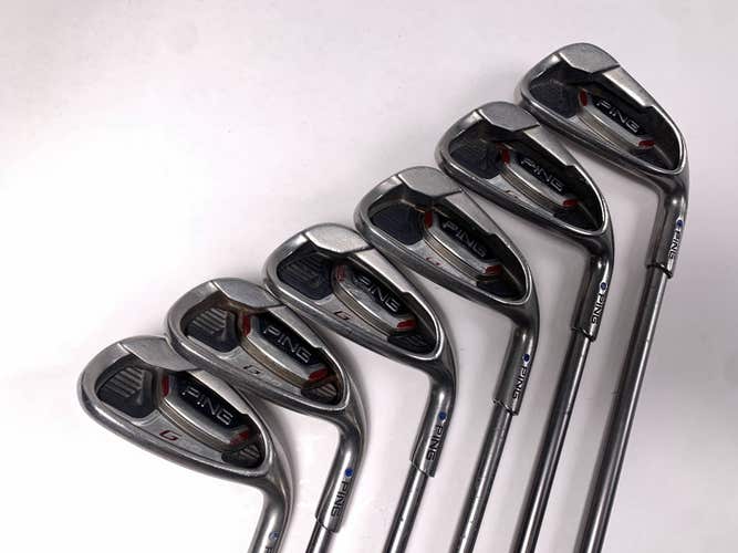 Ping G20 Iron Set 7-PW+SW+LW Blue 1* Up TFC 169I Soft Regular Senior Graphite RH