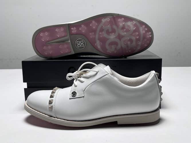 G/Fore Ladies Gallivanter Pebble Leather Stud Cap Toe Golf Shoes Women GLF000003
