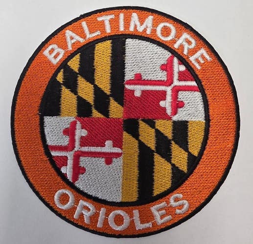 Baltimore Orioles Iron On Embroidered 4" Round Team Jersey Baseball PATCH