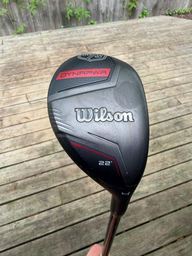 Wilson Staff Dynapwr 4 Hybrid 22 Hzrdus Smoke RDX Red Regular Flex 40 NICE