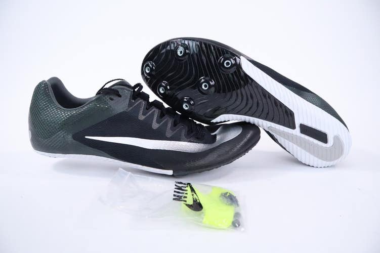 Nike Zoom Rival Sprint Black Metallic Silver Shoes Size 14 Men's DC8753-001 NEW
